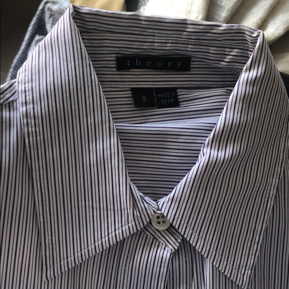 Theory Button Down Long Sleeve